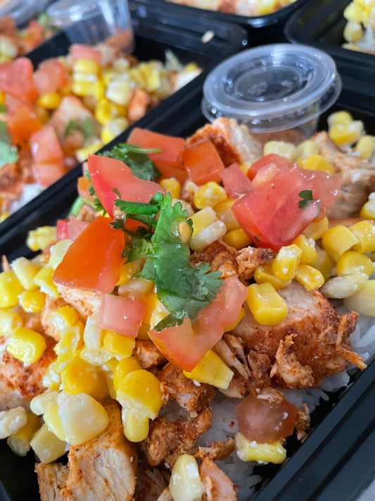 SIXES 1: Mexican Street Corn Chicken Bowl